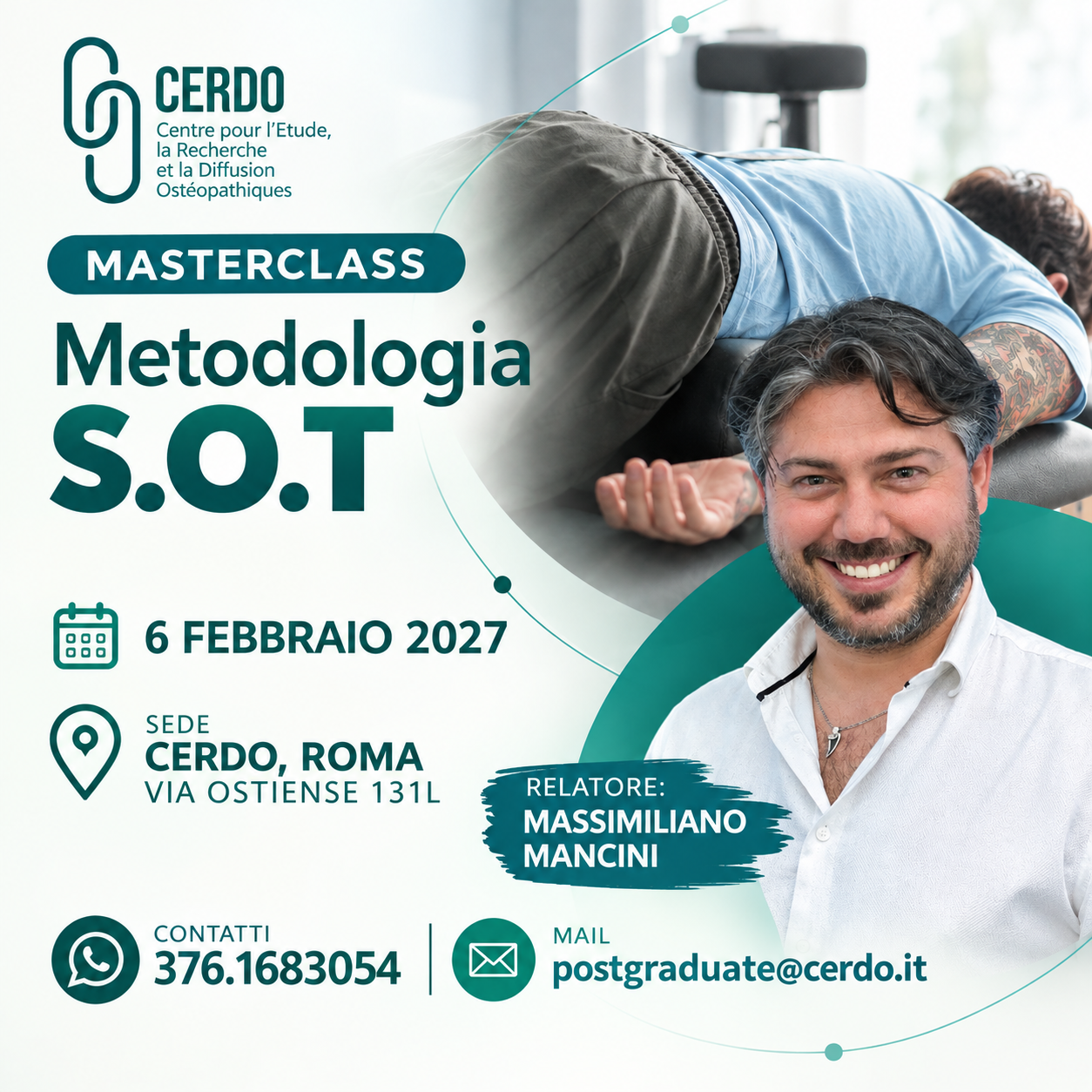 Masterclass Metodologia S.O.T 6 febbraio 2027
